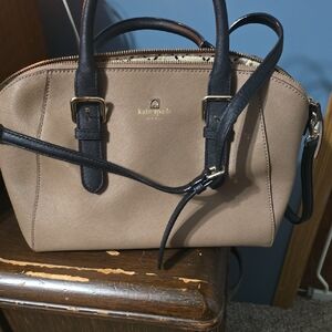 Kate Spade Black and Tan Satchel